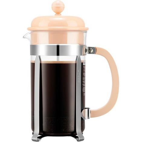 CAFETIÈRE À PISTON 8 TASSES BEIGE ROSÉ & INOX - CAFFETTIERA BODUM 1263160