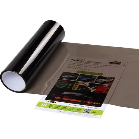 1x Film de protection, Vinyle teinté gris, Phare et feu antibrouillard, Auto-adhésif résistant à l'eau, Pour voiture et vélo (1/3)