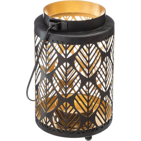 Laterne mit Metalldesign H13 cm
