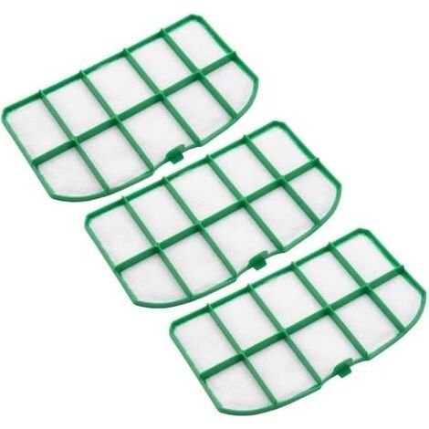 Kit de 3x filtre protection moteur compatible avec Vorwerk Kobold VK200 aspirateurs (1/4)