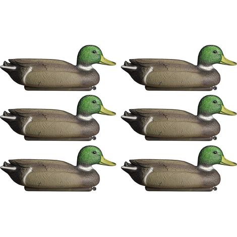 Mallard Duck Hunting Shooting Floating Decoy Pond Decoration Large (Set of 6) (1/4)