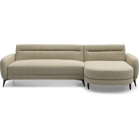 Canapé d'Angle Convertible "Milan" 283cm Taupe (1/5)