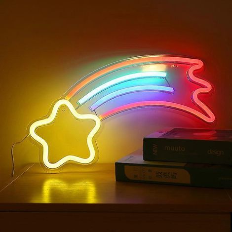 Panneau arrière néon LED gamme complète panneau arrière transparent en acrylique lumière néon panneau arrière néon LED lumière néon météore (1/5)