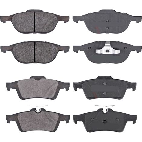 KIT PASTIGLIE FRENO ANTERIORI E POSTERIORI compatibile con FORD FOCUS IV, IV TURNIER (HN, HP) / PASTIGLIE FRENANTI AUTO OEM P24218,P24217 / SOSTITUZIONE DIRETTA / BASSA POLVERE / SILENZIOSO