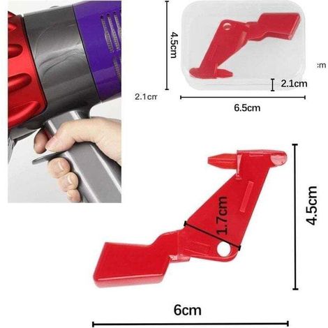 Bouton Interrupteur à gachette robuste pour aspirateur Dyson V11/V10, Outil de réparation de Bouton d'alimentation amélioré(avec accessoires de tournevis) (1/5)