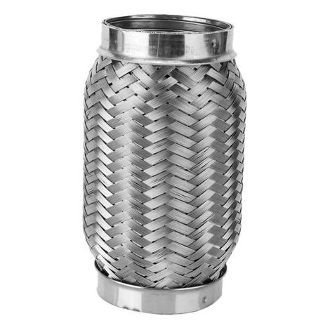Terminale di scarico flessibile in acciaio inox, tubo interno corrugato da 2,5" x 6". (1/4)
