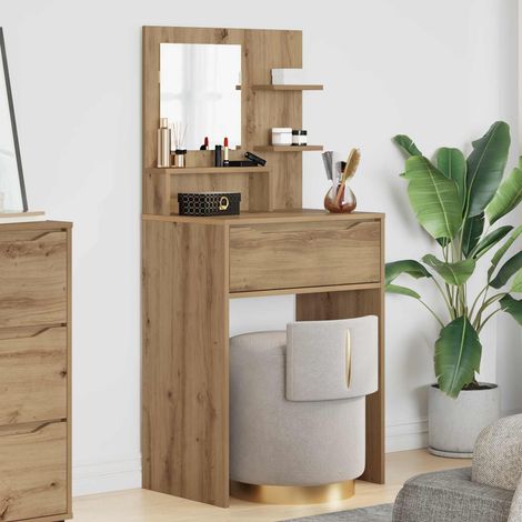 vidaXL Tables de maquillage pour chambre Chêne artisanal (1/5)