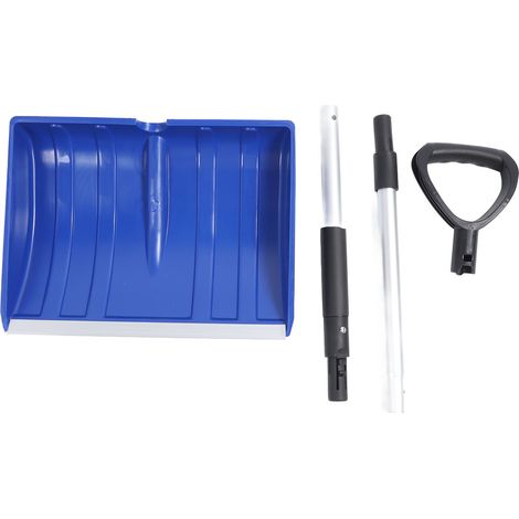 Pelle à neige détachable, grande capacité, légère et portable, pour l'extérieur, idéale pour les urgences, la voiture et le jardin (bleue). (1/5)