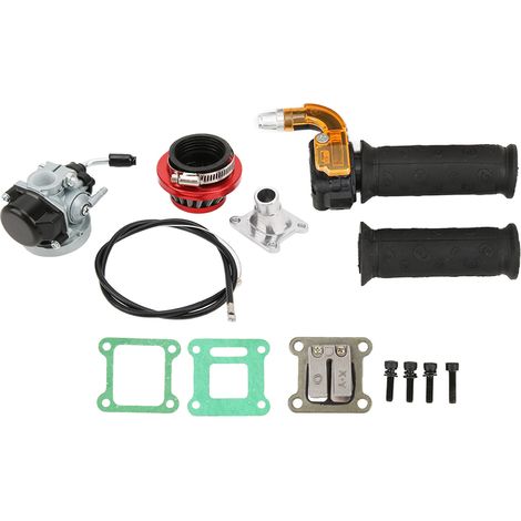 0,7-Zoll-Vergaser-Kit, Luftfilter und Gasgriff für 47ccm/49ccm 2-Takt-Minibikes, Quads, Chopper oder ATVs (1/5)
