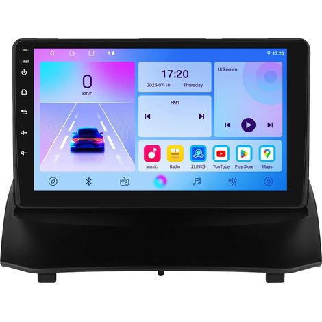 CarPlay, dimensioni standard, sistema di navigazione, compatibile con Ford Fiesta 2009-2017, T3-CP IA (1/2)