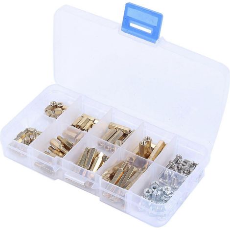 Kit de 120 vis et écrous hexagonaux M3 en laiton pour montage sur carte mère (1/5)