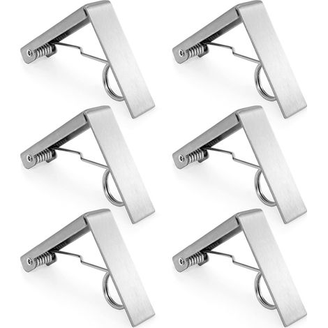 pinzas para mantel de picnic para mesas de exterior - Abrazaderas de acero inoxidable, aptas para mesas de 5,8 cm de grosor, soportes metálicos para manteles de comedor