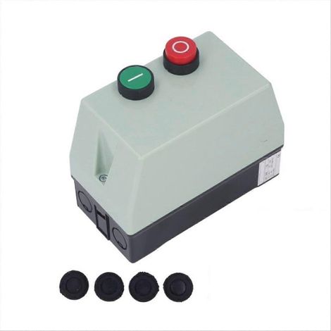 Moteur électrique magnétique 7-10 A, étanche IP55, interrupteur de démarrage monophasé 220/230 V (1/5)