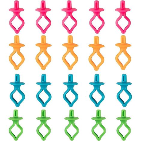 Supports de Pinces à Canette,20pcs Pinces à Bobines de Fil,Support pour Bobine Clips à Canette,Pinces Porte-Bobines Canette Porte-Fil Clips Fil Bobine pour Machine à Coudre,Couleur Aléatoire