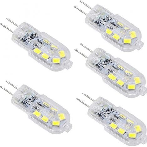 Ampoule LED G4 3 W, 200 lm, 12 V CA/CC, équivalente à une ampoule halogène de 25 W, blanche (1/5)