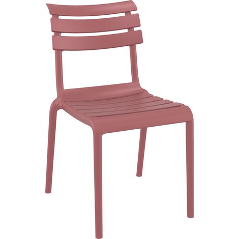 Chaise de bistrot empilable d'extérieur en fibre de verre Penny (1/4)