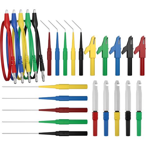 Kit de câble pour multimètre avec pinces crocodiles et fiche banane de 4 mm (1/5)