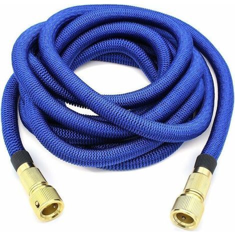 Tuyau d'arrosage, Extensible à Jardin Tuyau d'eau Tuyau Rétractable Flexible avec Fixations en Métal pour Irrigation/Nettoyage du Jardin/Voiture de Lavage (5m) (1/3)