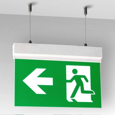 Luz de emergencia LED SIGN Suspendida SL1, Blanco frío