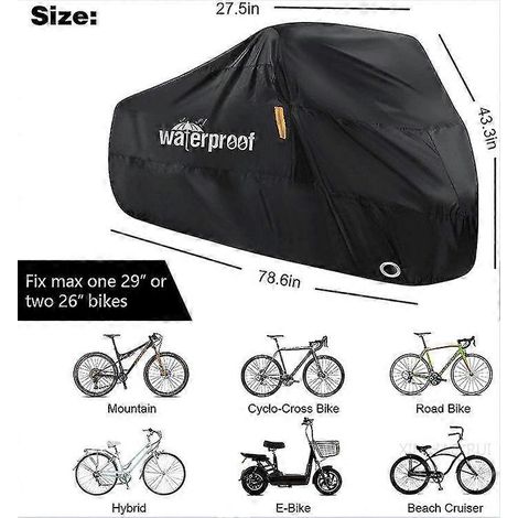 Housse de vélo imperméable d'extérieur avec trou de serrure (1/5)