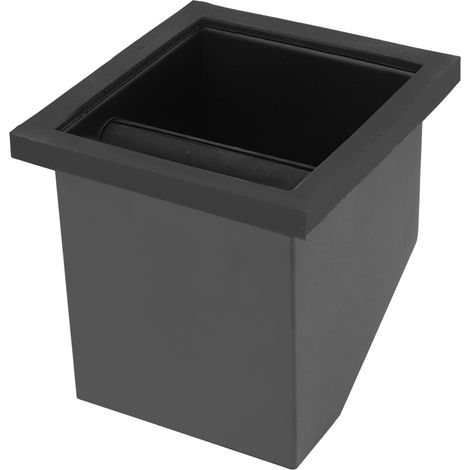 Boîte à marc de café avec bouche oblique intégrée en acier inoxydable sans fond (1/5)