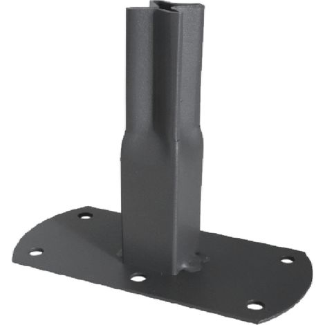 Pack 2 pieds tube car25 à visser anthracite 13x6x12 cm (1/2)