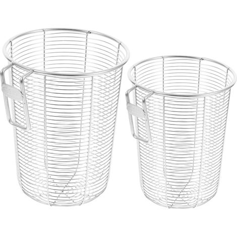 Set of 2 stainless steel drainers, holder for chopsticks and silverware