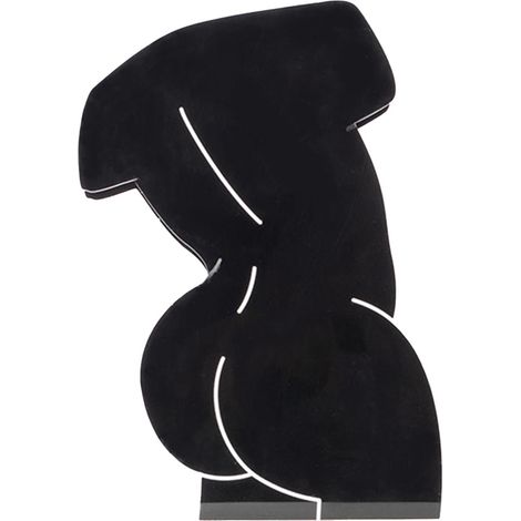 Vase acrylique élégant léger décoratif moderne forme corps pour salon chambre homme (1/5)