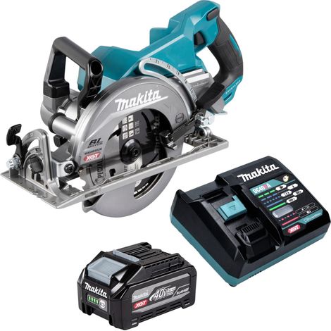 Sega circolare a batteria Makita RS 001 GU101 40 V max. 185 mm Brushless + 1 batteria da 4,0 Ah + caricabatterie (1/5)