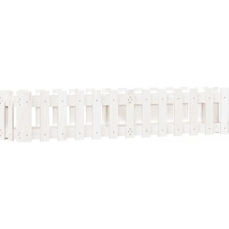 Maison Exclusive - Hochbeet Lattenzaun-Design Weiß 150x30x30 cm M