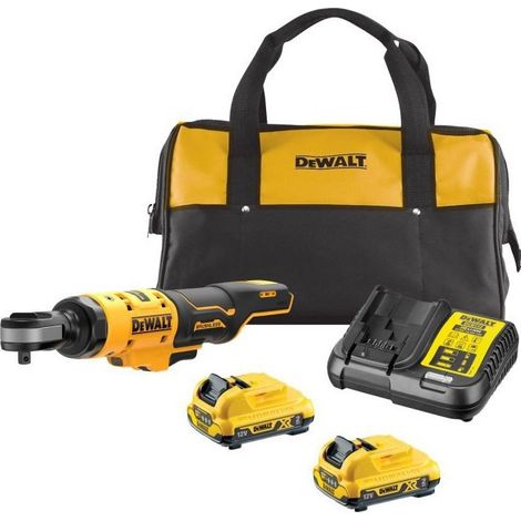 Dewalt DCF503D2 12v XR 3/8"" Open Head Ratchet - 2 x 2.0Ah + Carry Bag (1/5)