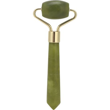 Rouleau de Massage Visage en Jade Naturel, Anti-Rides et Raffermissant, Outil de Soin Anti-Âge (1/5)