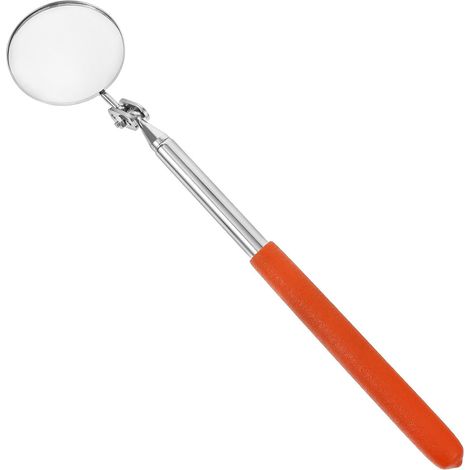 Rétroviseur Pivotant Rond en Acier Inoxydable pour Véhicule, Miroir Télescopique Extensible Position Ajustable, Outil D'inspection Automobile Portable (1/5)