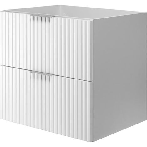 Mobile lavabo, Bianco, 60 x 57 x 46 cm, maniglia argento, senza piano (1/5)