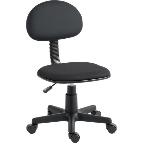 Bürostuhl ohne Armlehnen, höhenverstellbar, mit 360°-Rollen, schwarz MODENUIT (1/4)