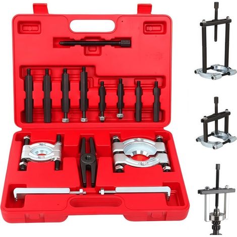 Lagerabzieher, 14-teilig, 5-Tonnen-Kapazität, 2" und 3" Lagertrenner, Mechanikerwerkzeug