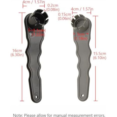 Clé pour valve d'air, outil de réparation de valve gonflable à 6 rainures pour bateau, démontage et installation de la soupape de sécurité pour kayak, canoë, radeau (1/5)