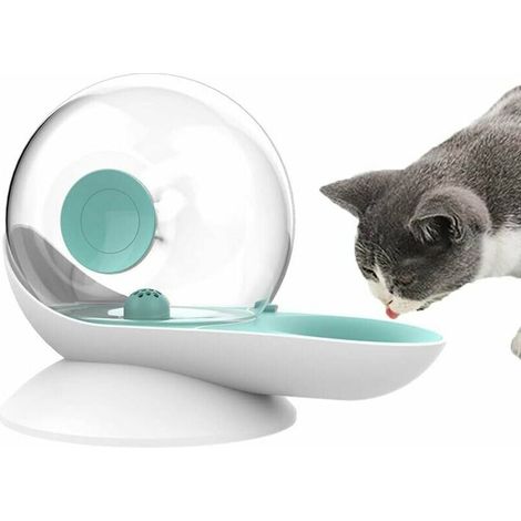 Distributore automatico d'acqua Ulisem per cani e gatti, a forma di lumaca, a gravità, con ciotola trasparente per l'acqua, 2,8 L.