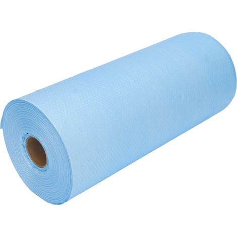 Serviette jetable imperméable 80 pièces bleue pour dentiste, salon de beauté, restaurant, patient, personne âgée, 50x60 cm (1/5)