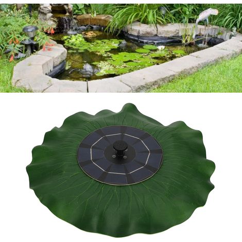 Fontaine solaire avec feuilles de lotus (1/5)
