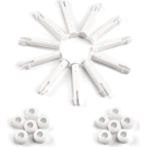 Lot de 12 goupilles en plastique, pièces de rechange pour piscines Intex, goupilles de piscine en plastique, pour la plupart des piscines tubulaires - Piscines rectangulaires/rondes (6 cm)