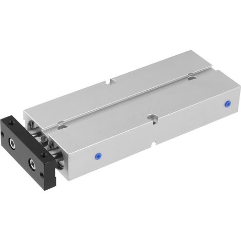 Vérin pneumatique double effet, alésage 20mm, course 100mm, double tige en alliage d'aluminium, 1 pièce. (1/5)