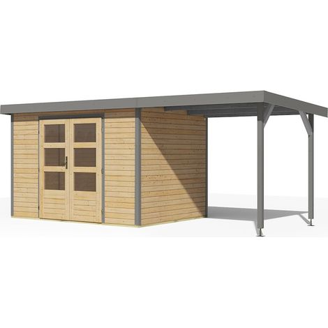 GH Jupiter 4 A natur graualu 302x217x211cm m.Anbaudach 2,35