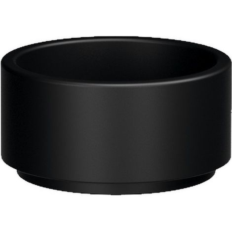 Vasque à poser en céramique OKE, dia. 30cm, noir mat (1/4)