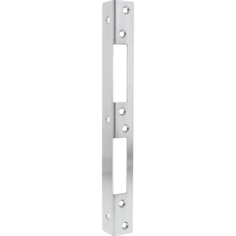 1 Plaque de fermeture angle Acier inoxydable 25x2,5x2,5cm Surface brossée Pour cadre de porte (1/5)