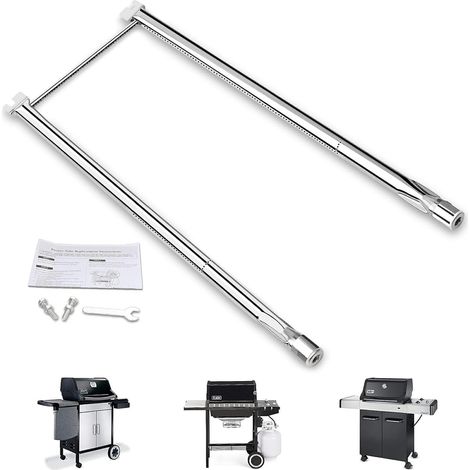 GFTIME 68,6cm Brenner für Weber Spirit 200 Series Spirit E210 S210 mit 2 seitlichen brennerknöpfen (2007-2012), Spirit 500, edelstahl brenner gasgrill ersatzteile für Weber 7507 zubehör (1/5)