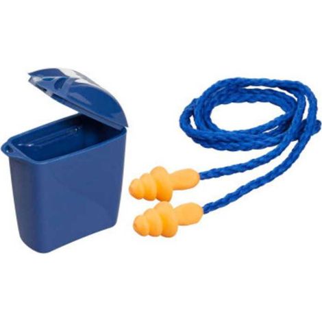 1 Paio di tappi per le orecchie riutilizzabili con cordino e scatola di conservazione SNR 26 DB