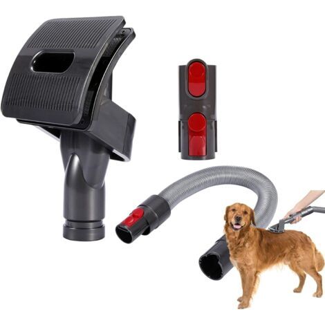 BUNTHAUS Pet Groom Tool Accessoire compatible avec V8 Adaptateur convertisseur d'aspirateur, tuyau d'extension de fixation, brosse pour chien,brosse chat poil long peigne chat