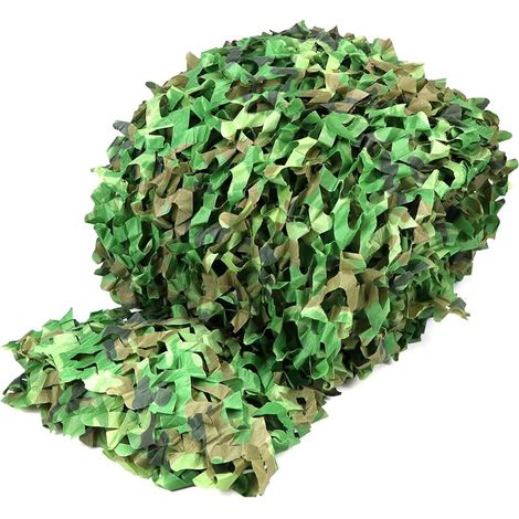 Filet de Camouflage 4 MX 6 m, Filet de Camouflage Protection Solaire, pour Paysage Forestier, Chasse en Plein Air, Forêt (1/5)