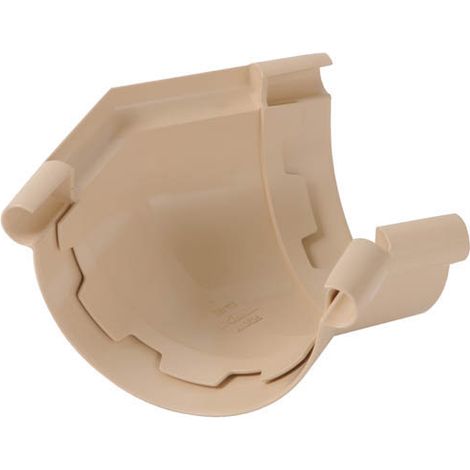 Nicoll – Raccord pour gouttière angle à coller 135° – PVC sable – Pour gouttière 1/2 ronde LG25 – Assemblage étanche